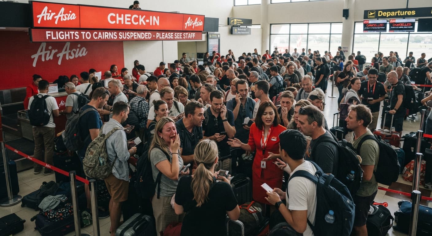 AirAsia Halts Cairns to Bali Flights, Leaving Travellers in Disarray