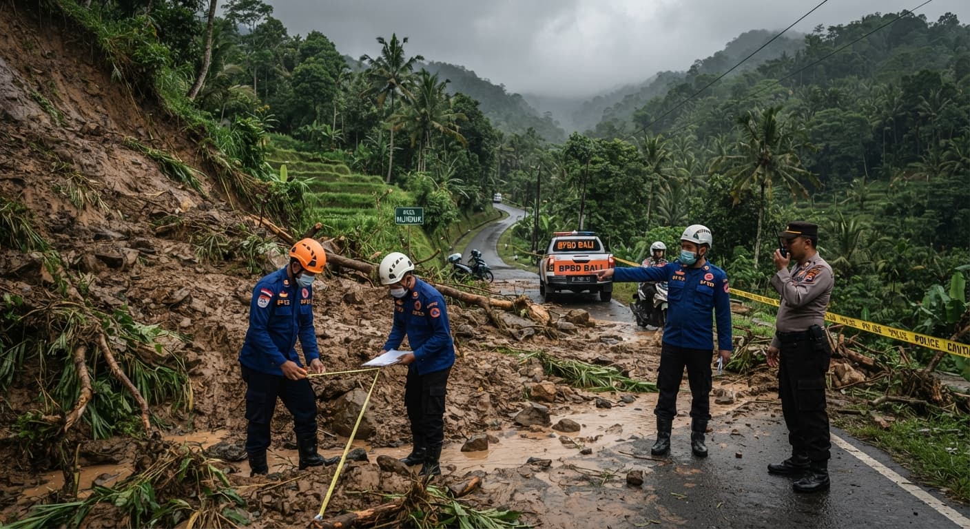 Bali Faces Increased Landslide Risks as Heavy Rains Persist