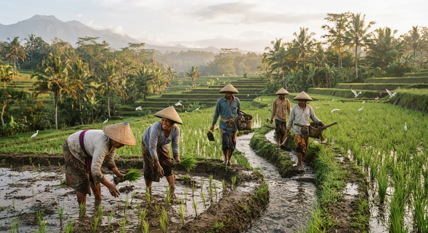 Bali's Local Farmers Embrace Organic Practices to Revive Agriculture