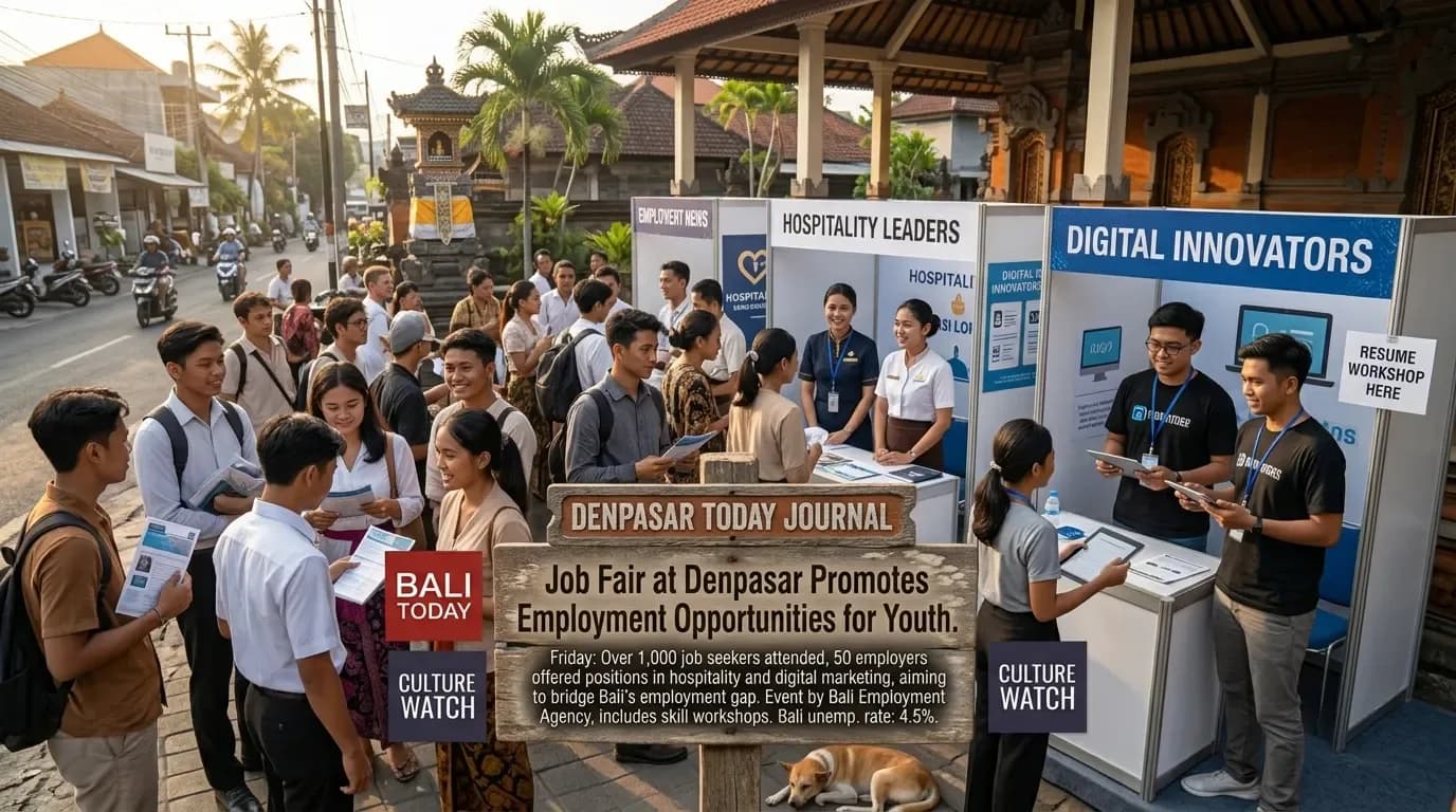 Job Fair at Denpasar Promotes Employment Opportunities for Youth