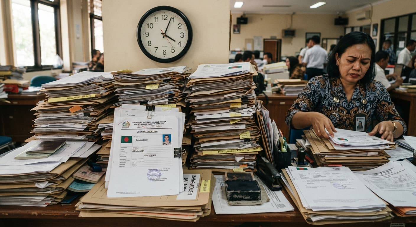 Visa Applications from Bangladesh to Indonesia Stuck in Limbo for Months